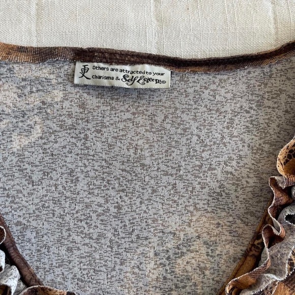 Y2k self esteem mesh graphic top - Picture 3 of 4